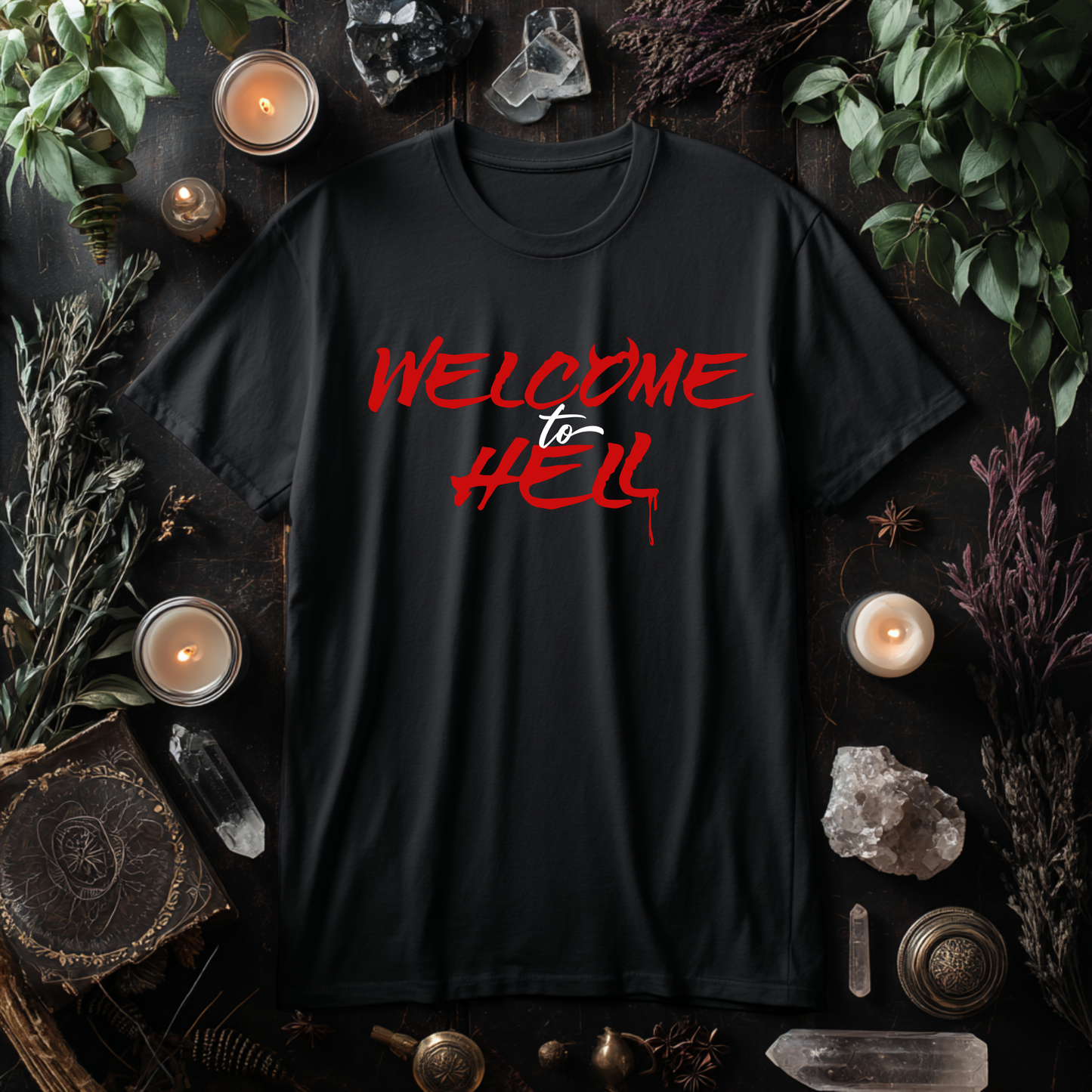 Welcome To Hell Printed Tee