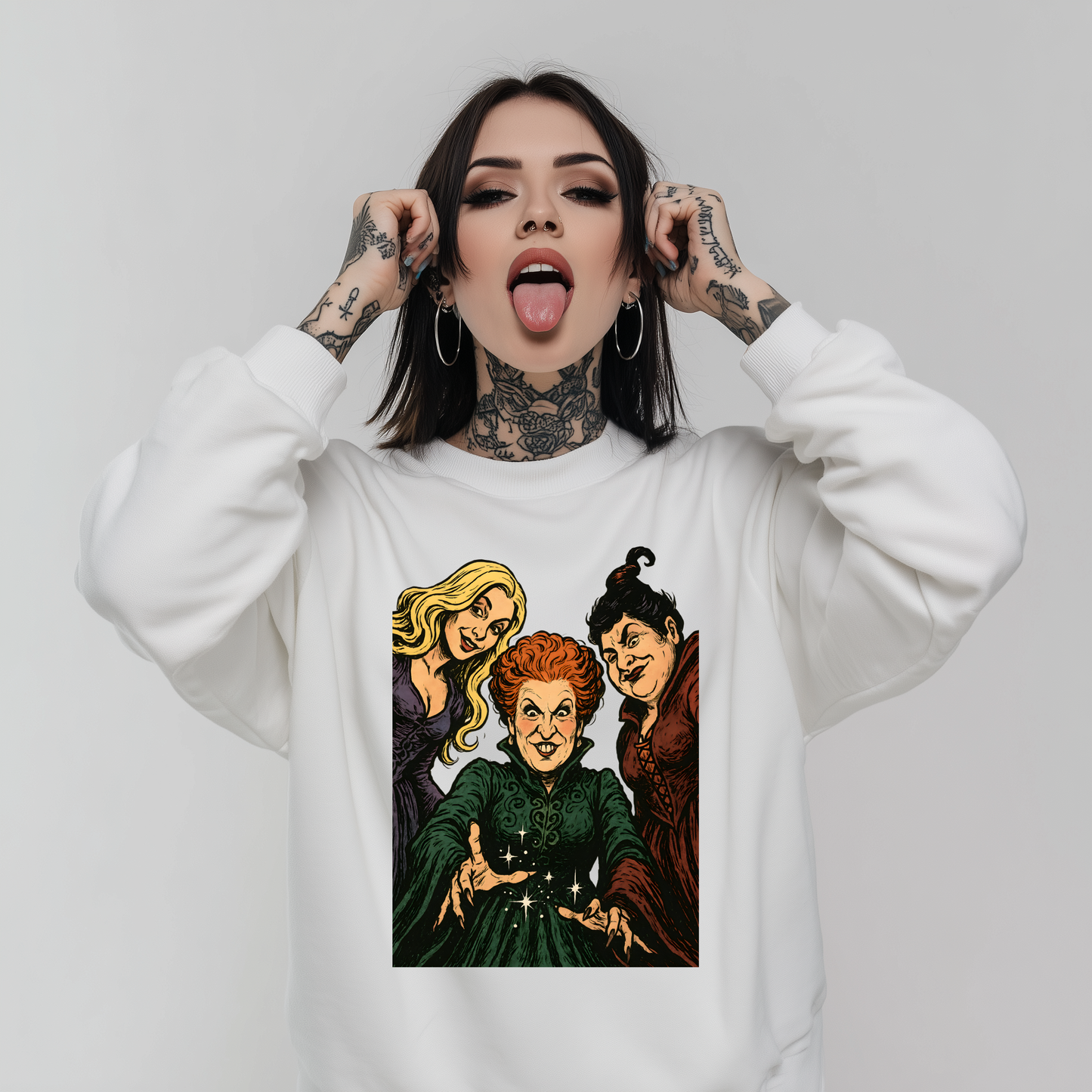 The 3 Witches Printed Sweatshirt