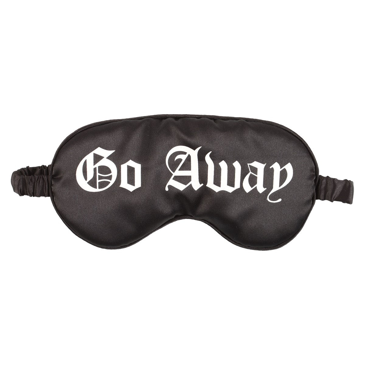 Go Away Gothic Satin Schlafmaske