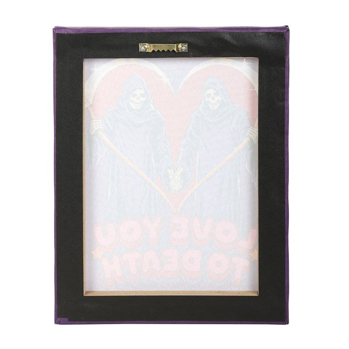 Love You To Death Canvas Plaque by Steven Rhodes