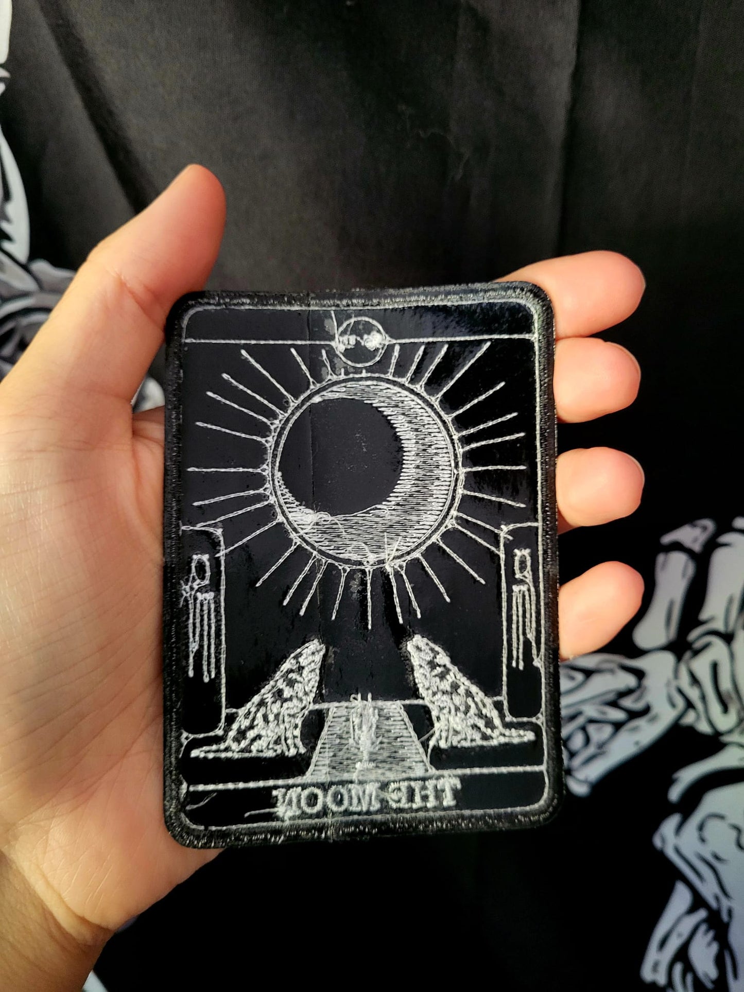 Der Mond-Tarotkarten-Aufnäher