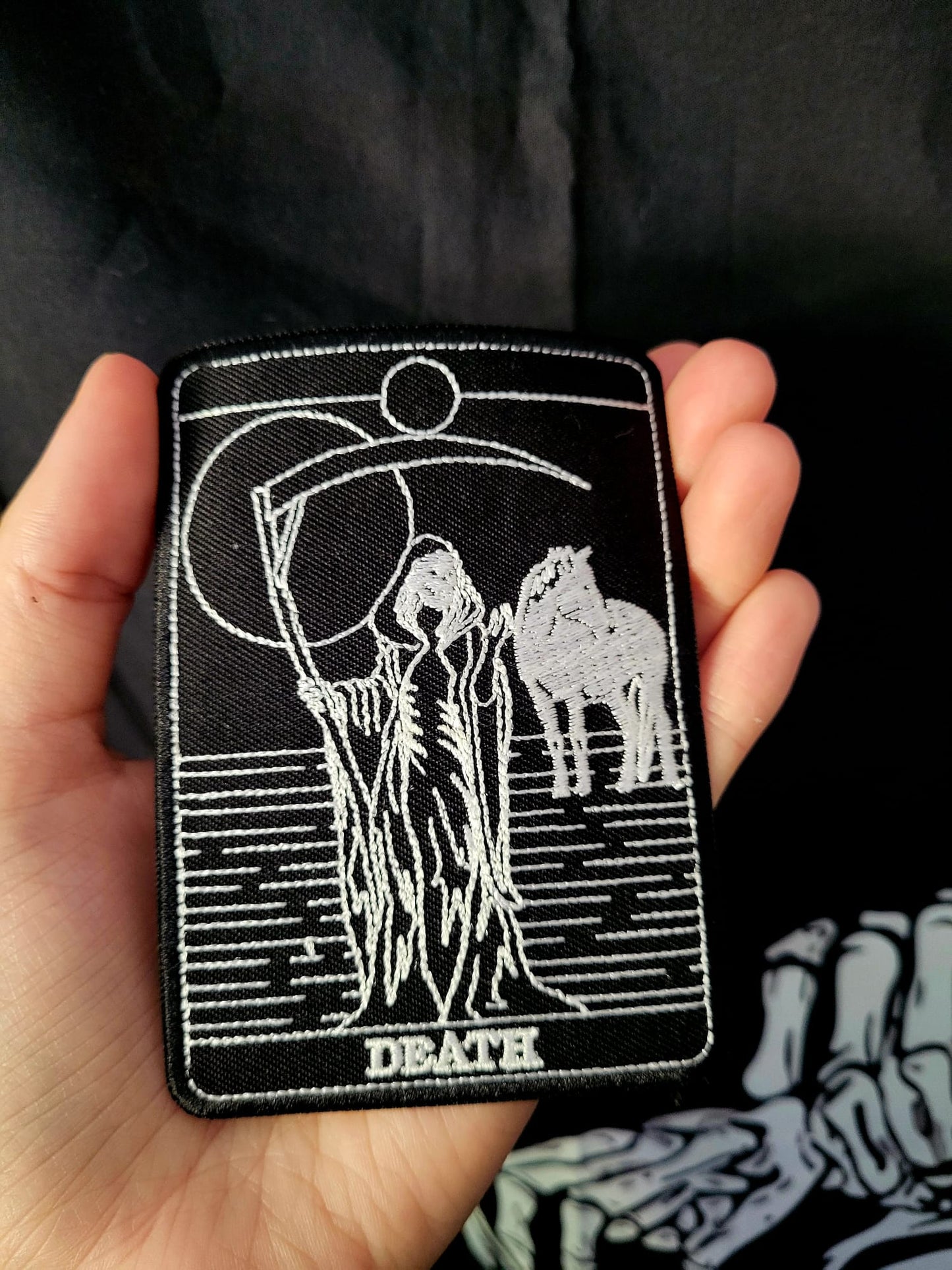 Death Tarot Karten Aufnäher