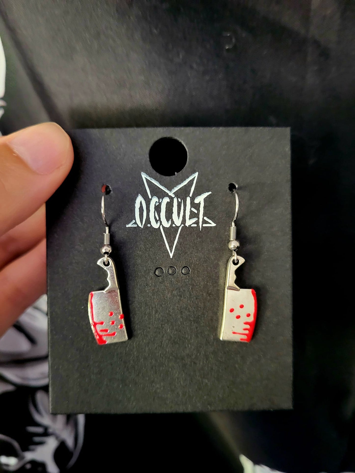 Meat Cleaver Earrings