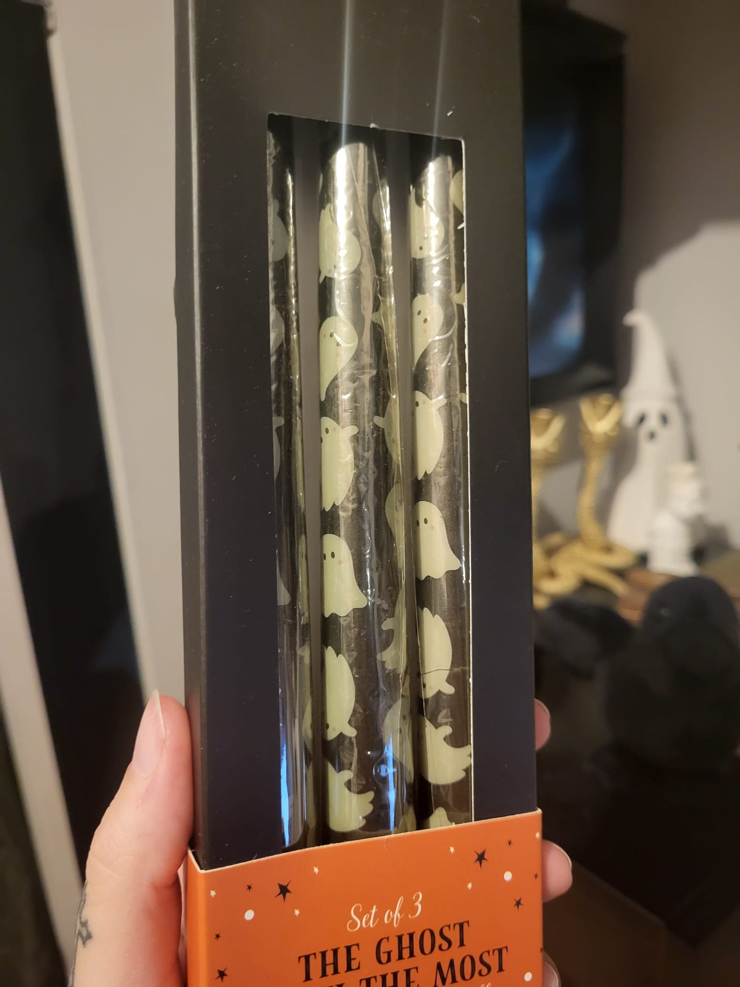 Ghost Taper Candles DAMAGED