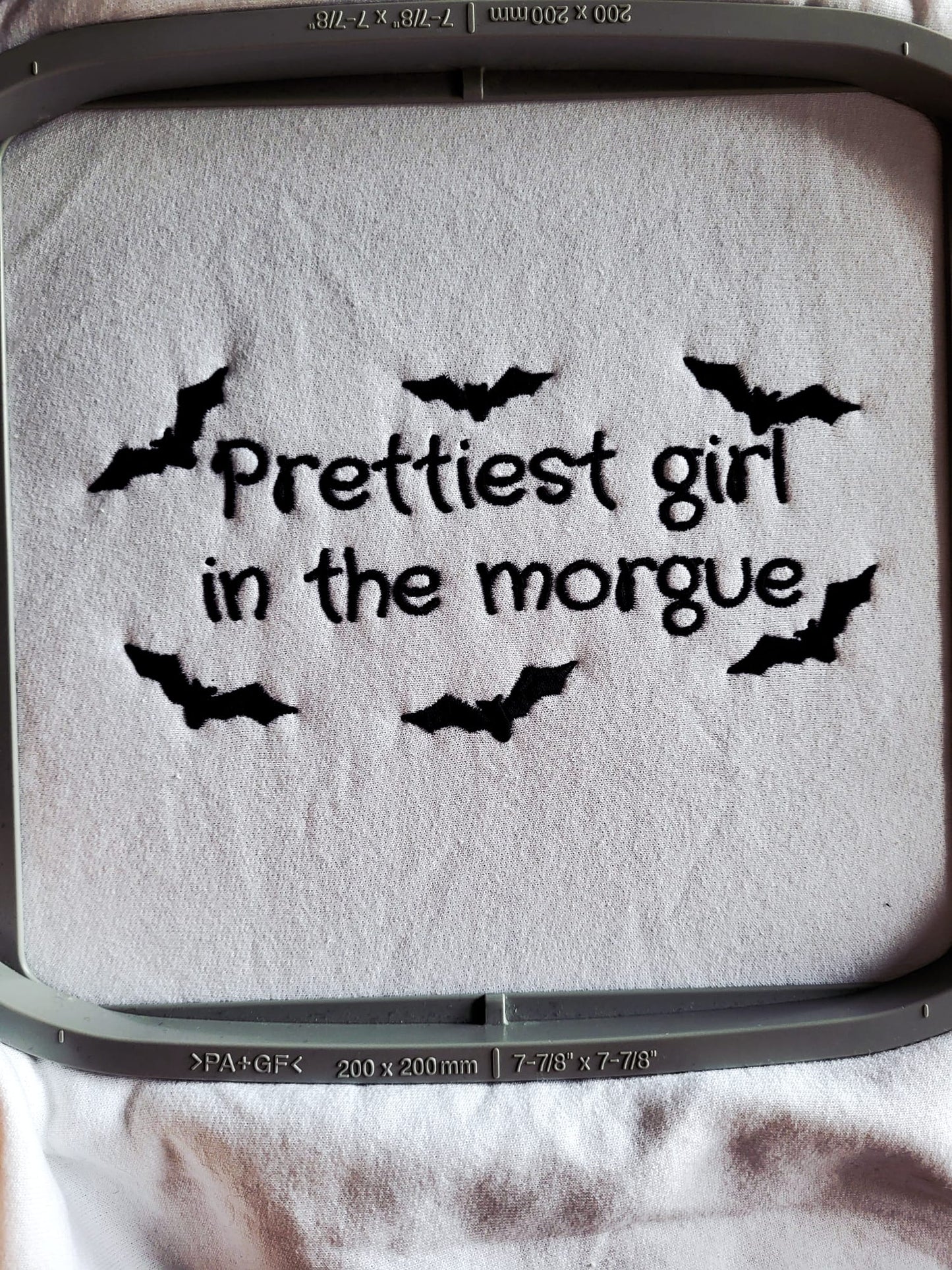 Prettiest Girl In The Morgue Zip Up Hoodie