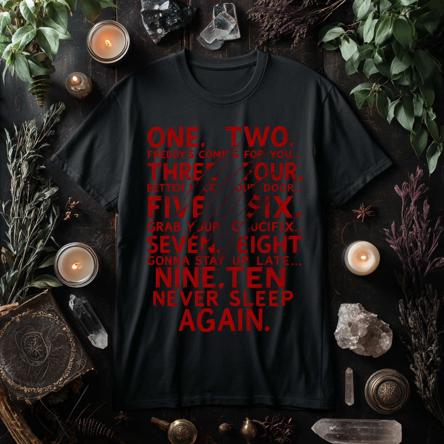Never Sleep Again Printed Tee