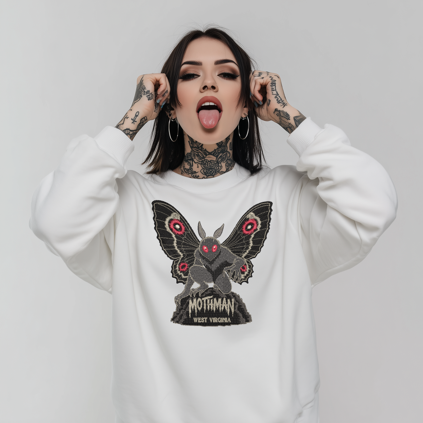 Mothman Embroidered