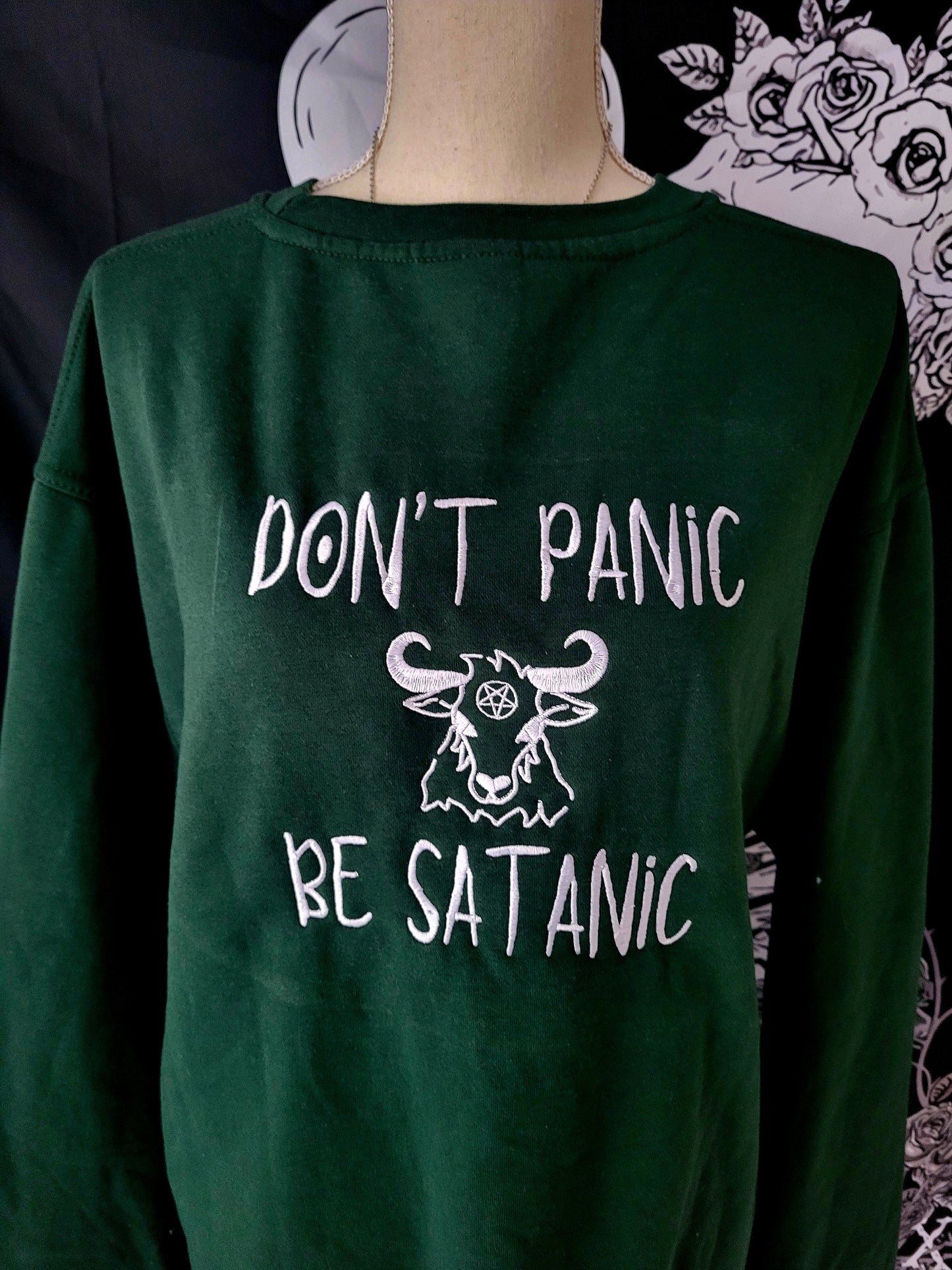 Don't Panic Be Satanic Sweatshirt