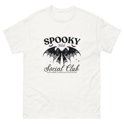T-Shirt mit Spooky Witch Social Club-Print