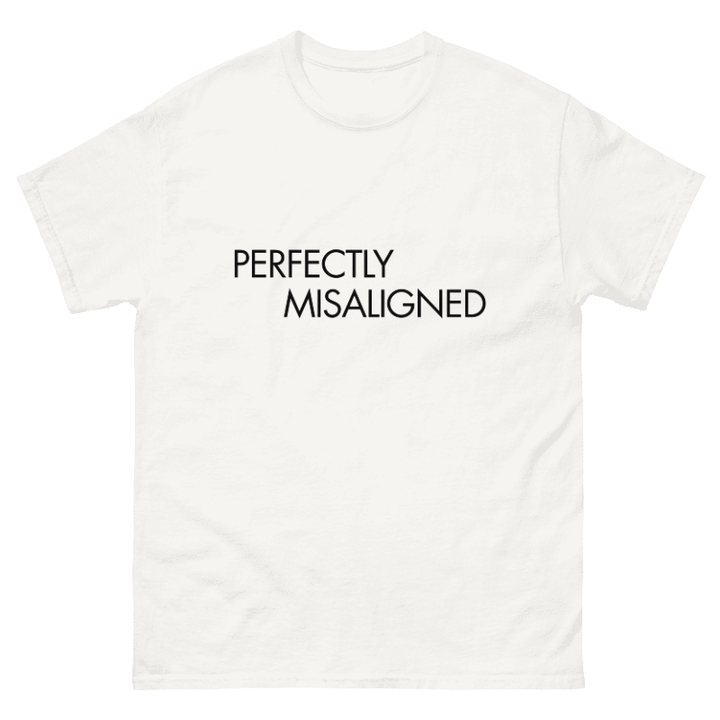 Perfectly Misaligned Printed Tee