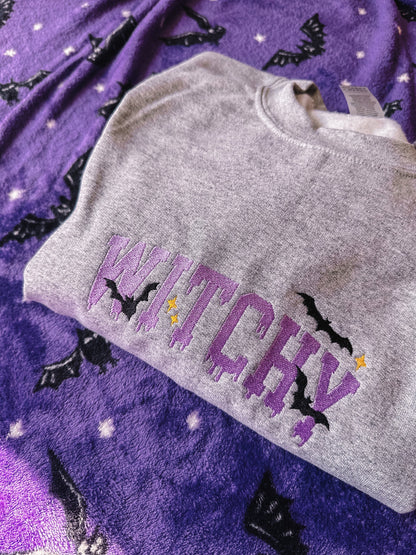 Hexen-Sweatshirt mit Rundhalsausschnitt
