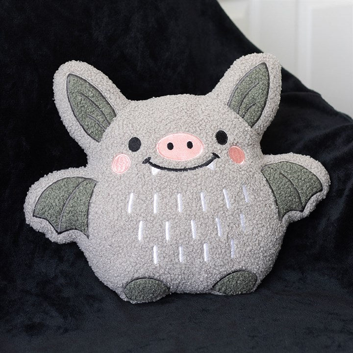 Cute Bat Boucle Cushion