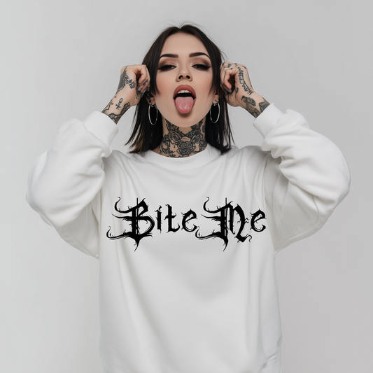Bite Me Printed Sweatshirt