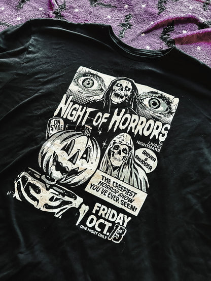 T-Shirt mit „Night Of Horrors“-Print