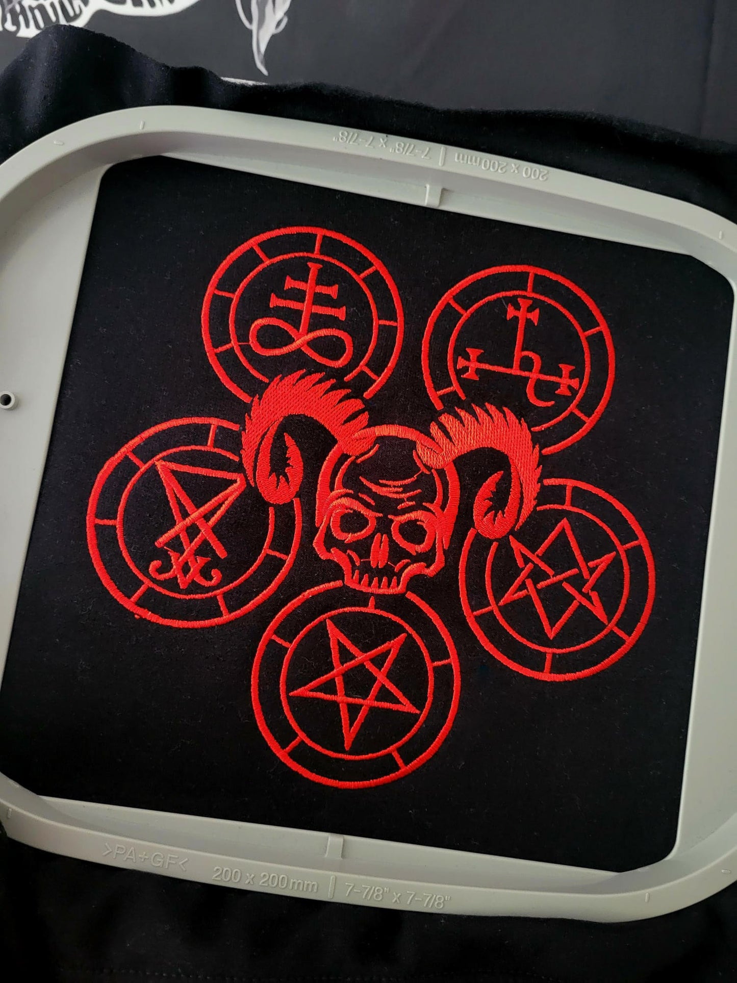Devil Sigil Zip Up Hoodie