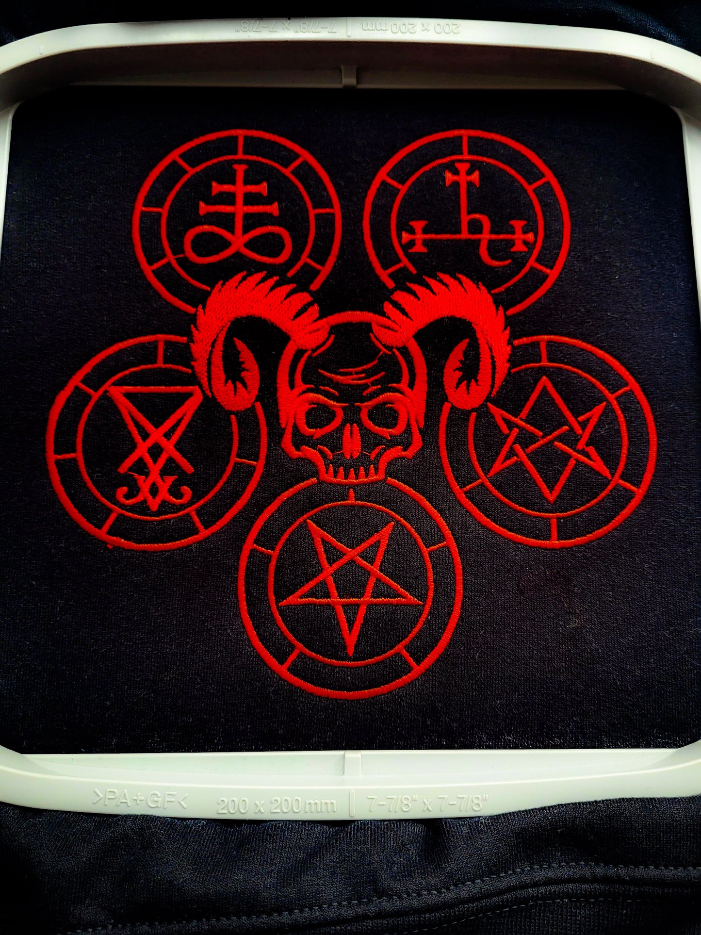 Devil Sigil Zip Up Hoodie