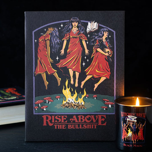 Rise Above the Bullshit Canvas Plaque by Steven Rhodes
