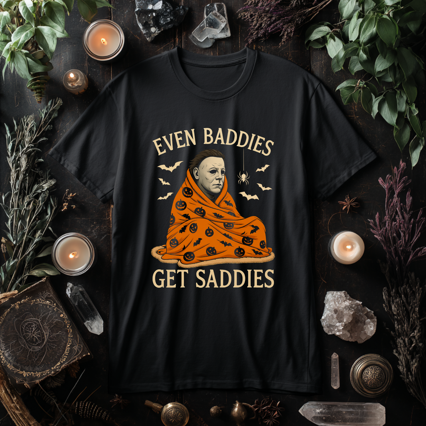 Even Baddies Get Saddies Printed Tee