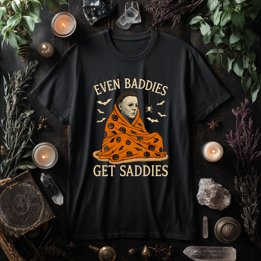 Even Baddies Get Saddies Printed Tee