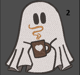 Ghost With A Coffee Sweatshirt