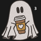 Ghost With A Coffee Hoodie