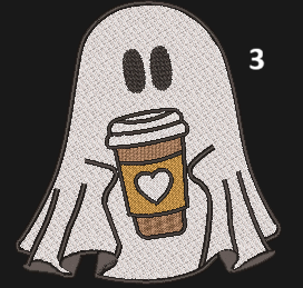 Ghost With A Coffee Sweatshirt