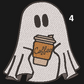 Ghost With A Coffee Hoodie