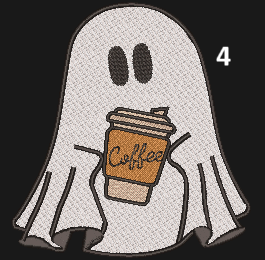 Ghost With A Coffee Sweatshirt