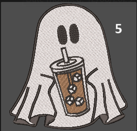 Ghost With A Coffee Sweatshirt