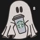 Ghost With A Coffee Hoodie
