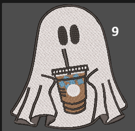 Ghost With A Coffee Sweatshirt