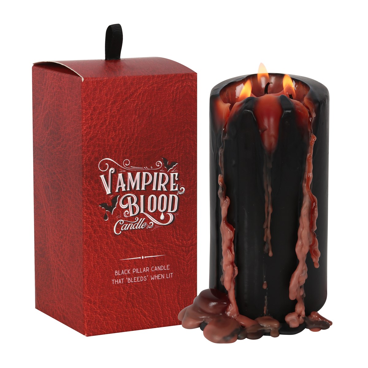 Große Vampirblut-Stumpenkerze