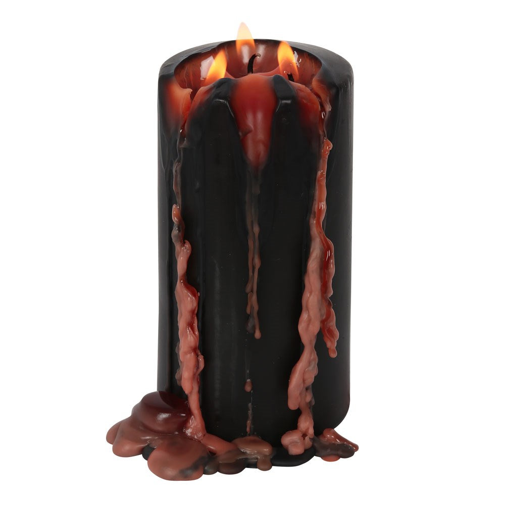 Große Vampirblut-Stumpenkerze
