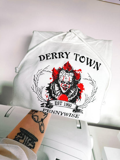 Kapuzenpullover mit Pennywise-Stickerei