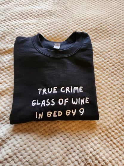 True Crime Sweatshirt mit Rundhalsausschnitt