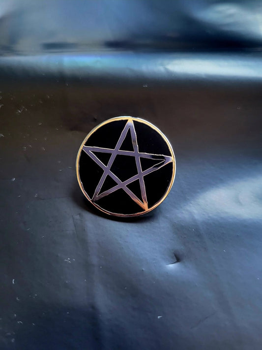 Pentagramm Emaille Pin