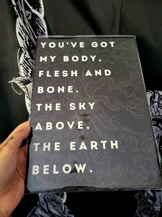 Body Flesh Bone A4 Print