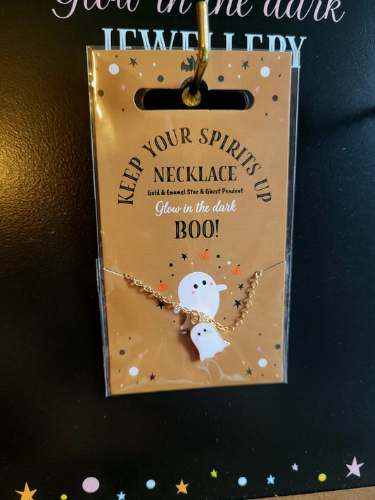 Glow In The Dark Ghost Necklace