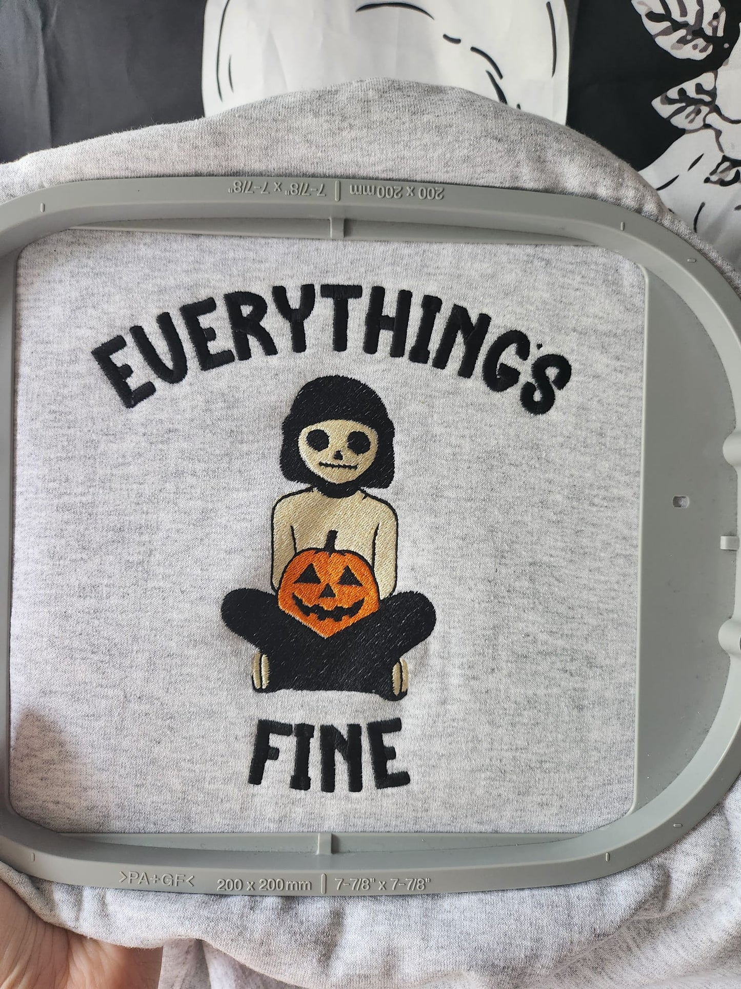 Everything's Fine Zip Up Hoodie