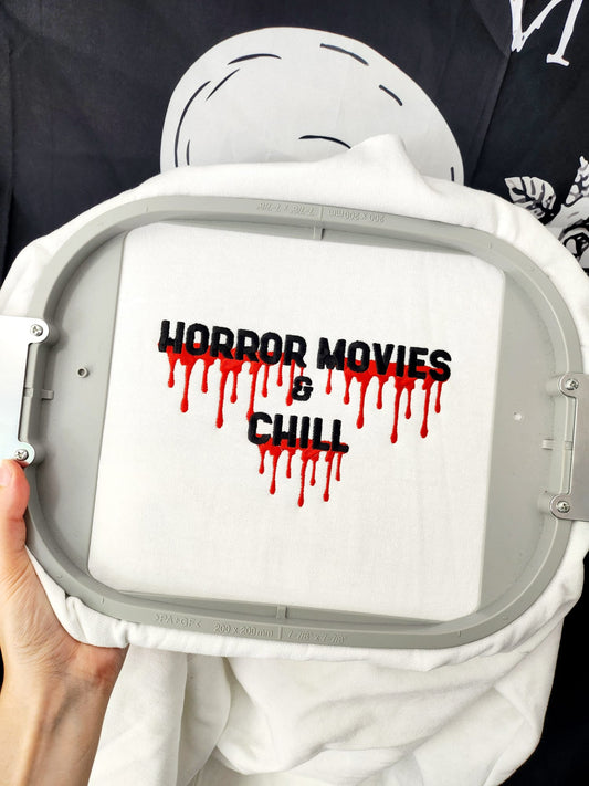 Horror Movies & Chill Zip Up Hoodie