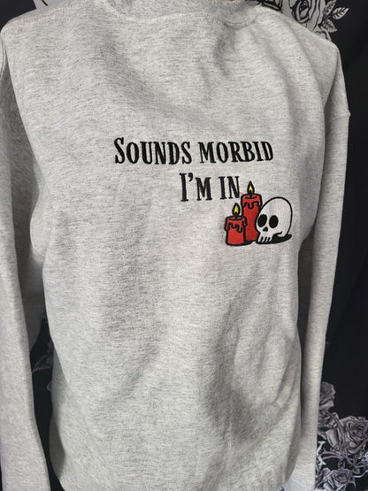 Klingt morbide ich bin in Kapuzen-Sweatshirt