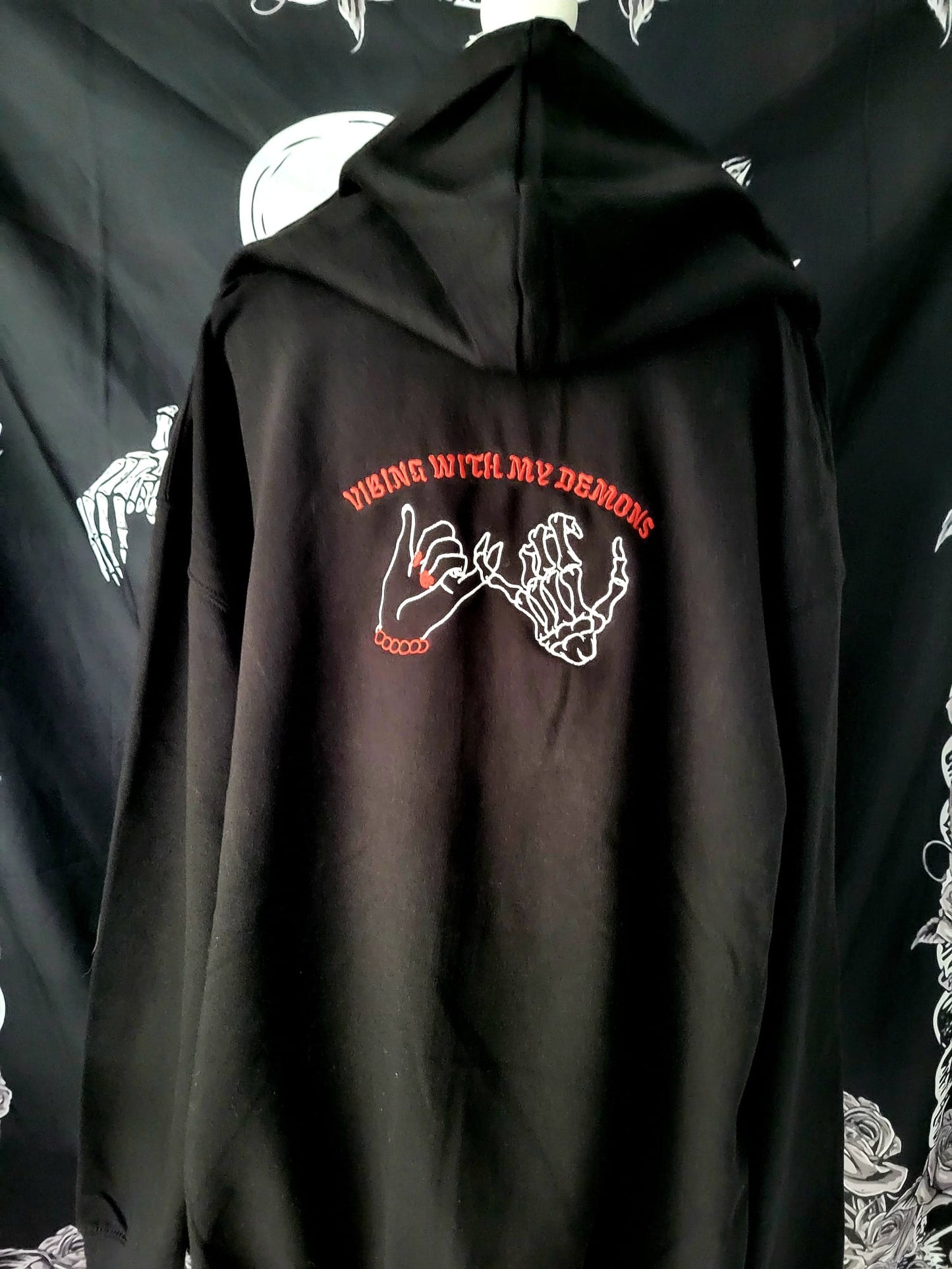 Vibing With My Demons Zip Up Hoodie