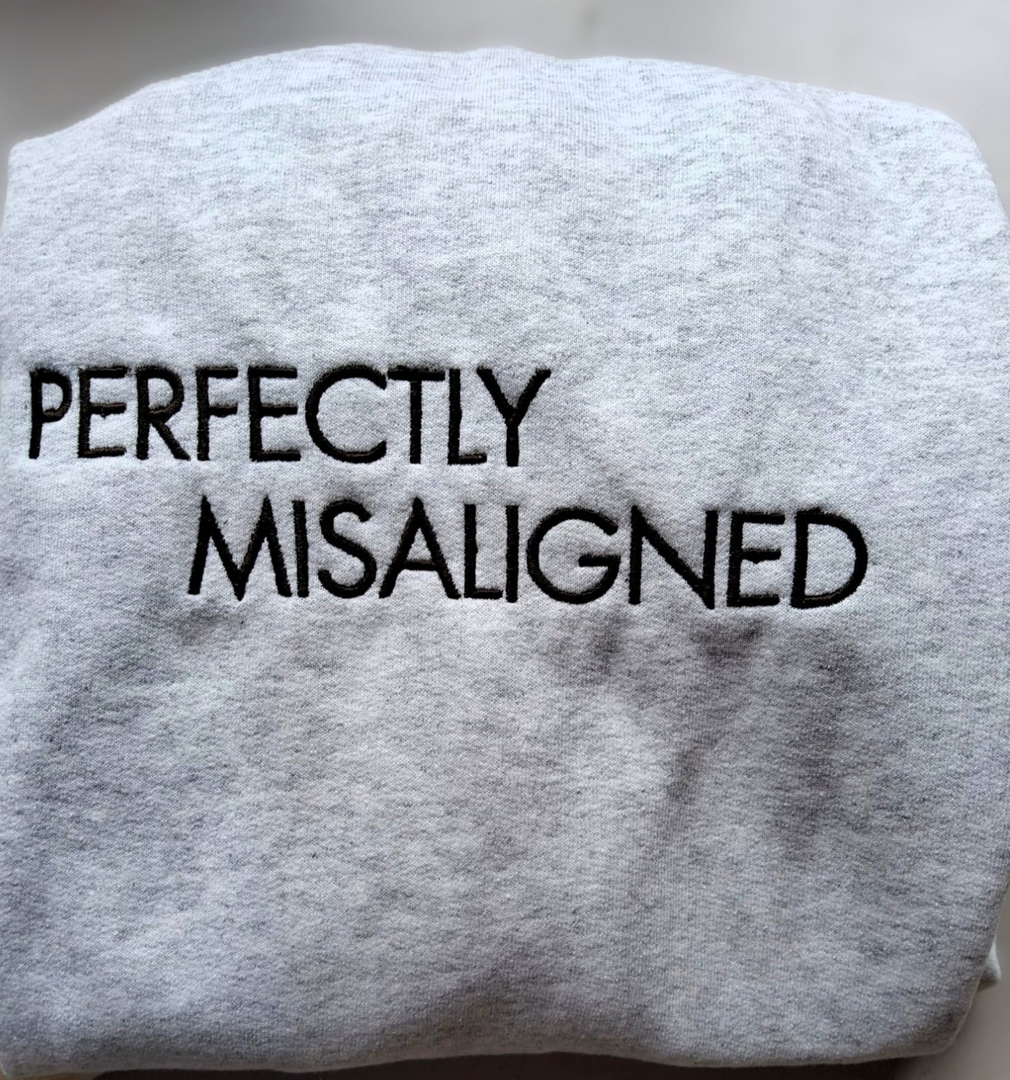 Perfectly Misaligned Zip Up Hoodie