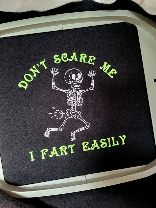 Don't Scare Me I Fart Easily Zip Up Hoodie