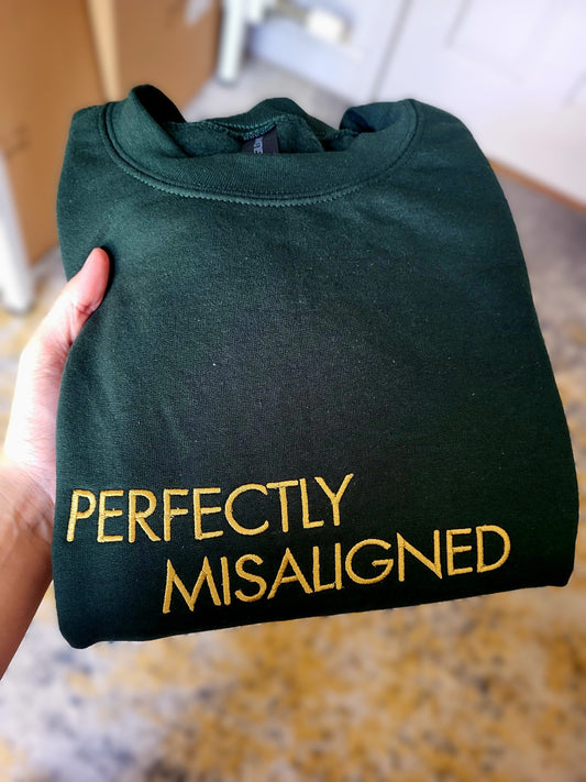 Perfectly Misaligned Hooded Sweatshirt