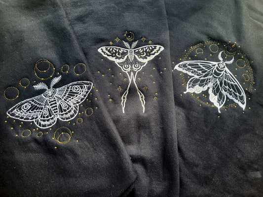 Lunar Moths Zip Up Hoodie