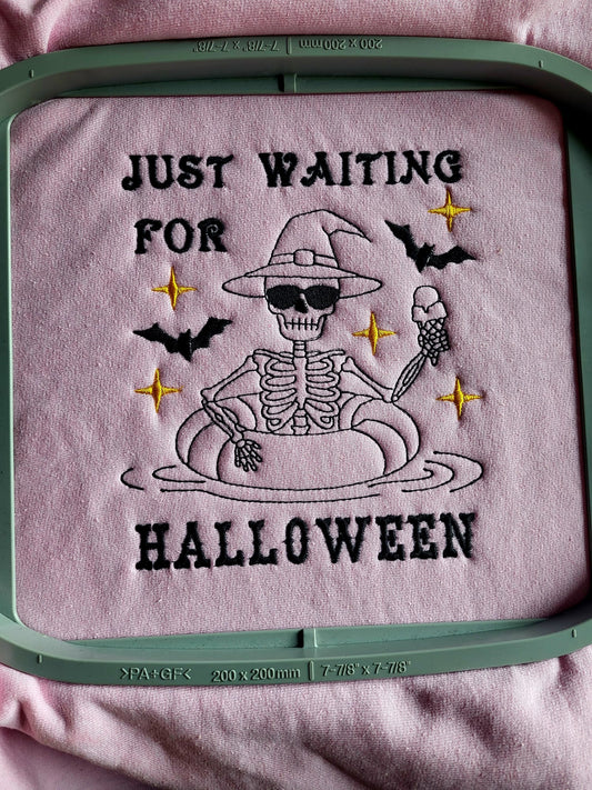 Waiting For Halloween Zip Up Hoodie