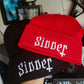 Sinner Embroidered Beanie