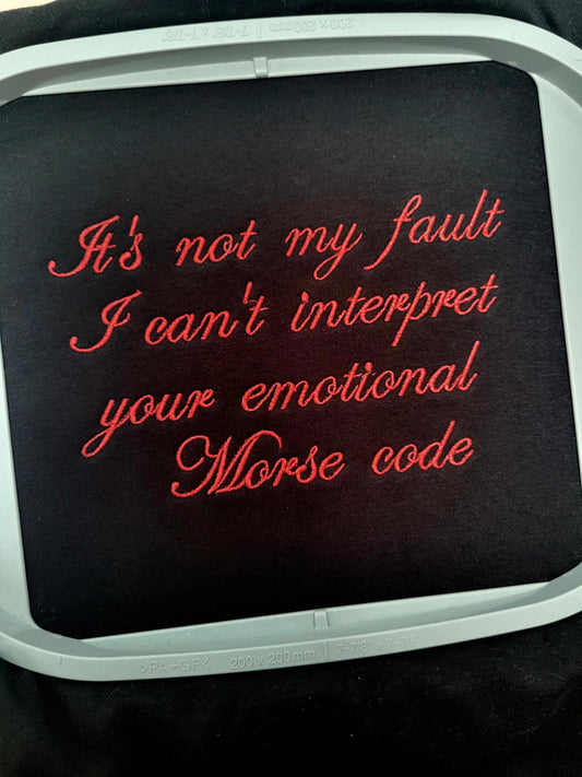 Emotional Morse Code Sweatshirt