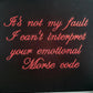 Emotional Morse Code Hoodie